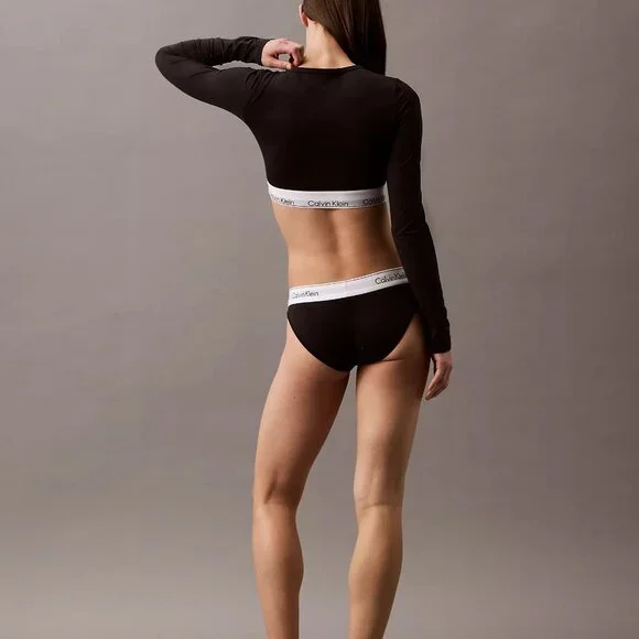 Calvin Klein Cotton Lightly Lined Long Sleeve Top QF8009 - Picture 4 of 4